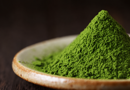 Fine green matcha powder — illustrative image